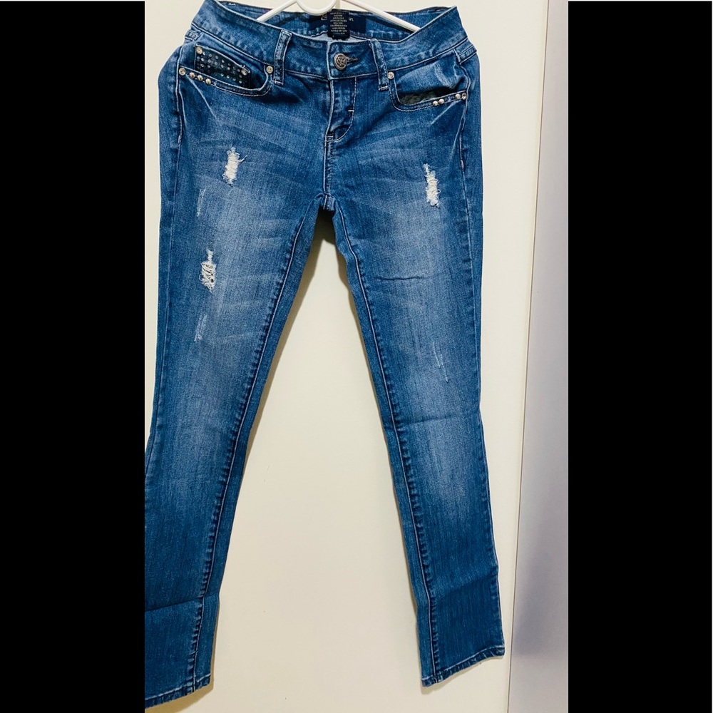 Earl Size 3 rhinestones sparkle boot cut jeans